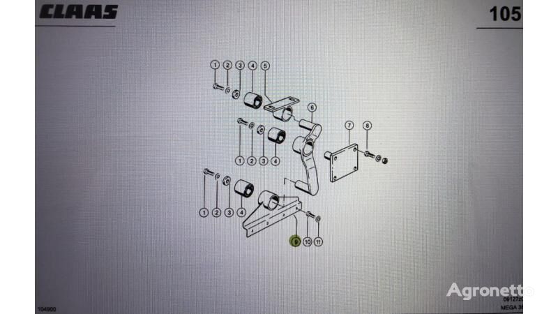 Blacha łożyska  Claas till Claas Mega 370-340 skördetröska