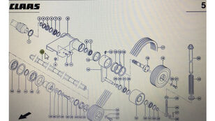 Wałek podajnika zbożowego Claas Corto 00 tüübi jaoks teraviljakombaini John Deere