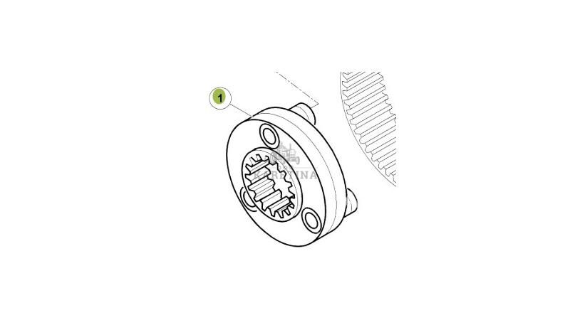 Jarzmo Dźwigar Kół Planetarnych Obudowa  Claas RENAULT ATLES 936 RZ V5 Jarzmo Dźwigar Kół Planetarnych Obudowa for Claas RENAULT ATLES 936 RZ V5 wheel tractor - Agroline