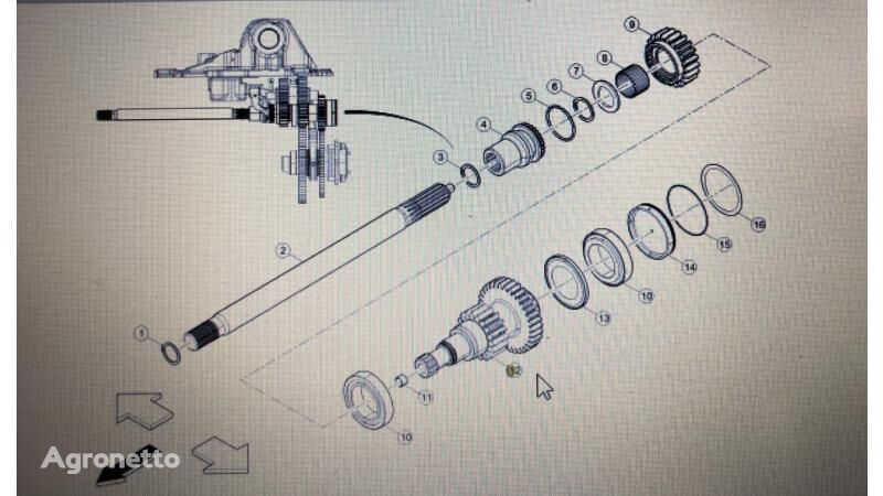 Koło tylny WOM Hexa 640-610 00 Claas Arion 510  kerekes traktor-hoz