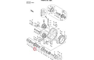 GEAR Hitachi 2022521 for Hitachi EX3500 gravemaskin