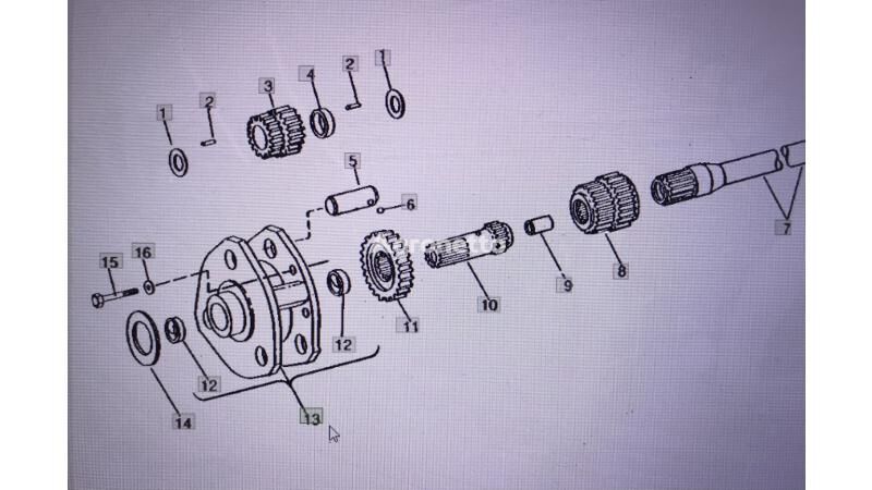 planetarny nośnik zębnika John Deere AR78257 for John Deere 4555/4755/4955  wheel tractor