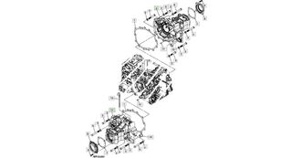 oś tylna obudowa  John Deere LVU801517 voor John Deere 3120 3320 3520 3720 mini tractor