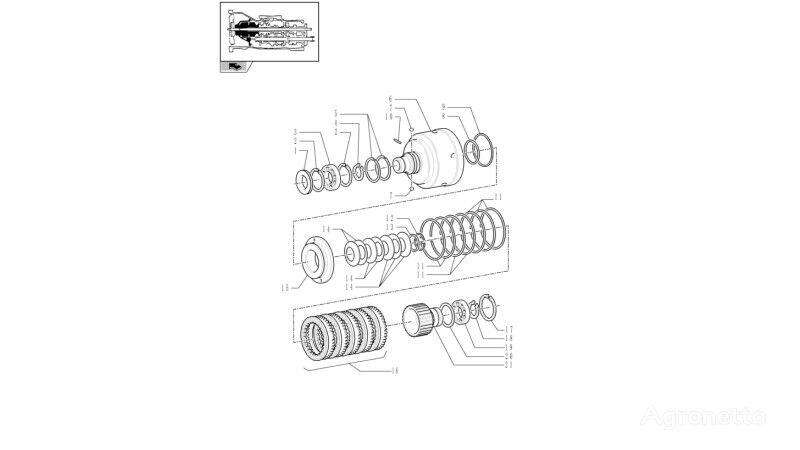 New Holland T6010 T7230 Tłok 87547822