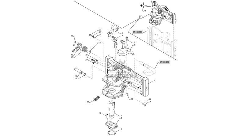 New Holland T6090 T6070 Sworzeń zaczepu 38mm od 84366583 pour New Holland - Agroline