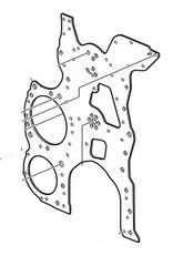 Timing gear plate D16 Volvo FH (01.05-) за влекач Volvo FH12, FH16, NH12, FH, VNL780 (1993-2014)