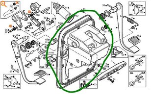99800146 pedal assembly for IVECO 10-180 truck