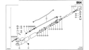 Claas Lexion 600 hububat hasat makinesi için piston