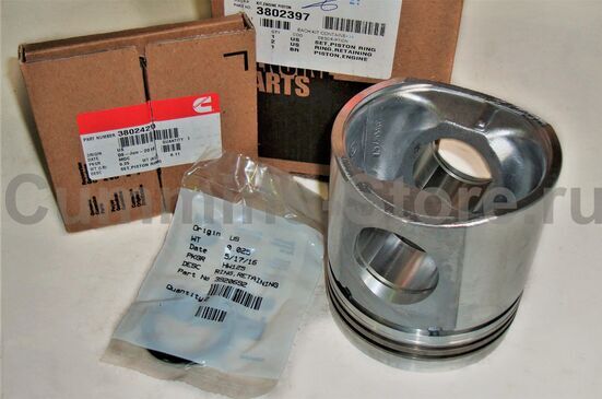 stūmoklis Cummins / Engine Piston Kit Cummins 3802397 3802397 ekskavatoriaus