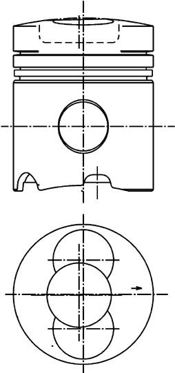 поршень Kolbenschmidt 99342600 99342600 для грузовика Deutz FORKLIFT