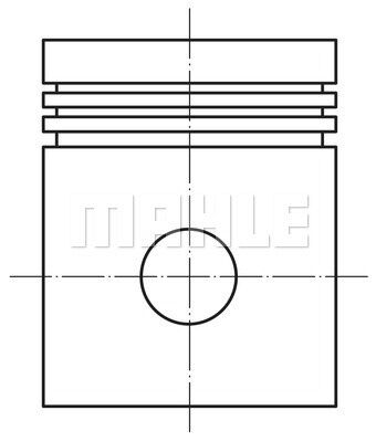 pittông Mahle Original 0042601 02 dành cho xe tải MAN f2000