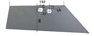 969092/P ploughshare for Krone plough