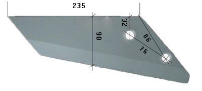 939502201 ploughshare for Pöttinger cultivator