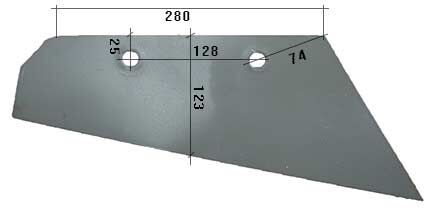 HARDOX500 reja de arado para Rower N558/P arado