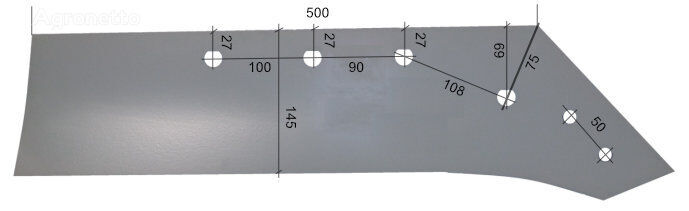 HARDOX500 ploughshare for Gregoire 173802/P plough