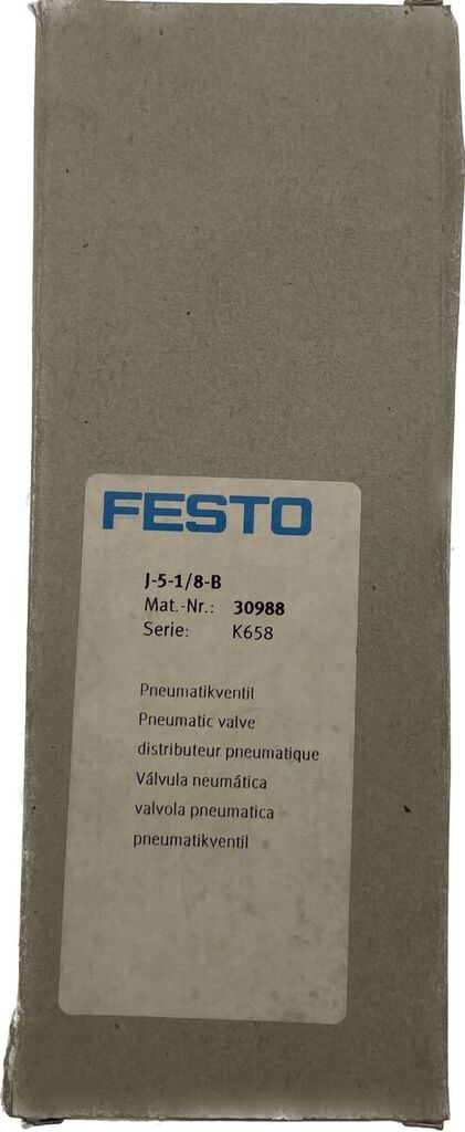 Festo J-5-1/8-B pneumatic valve for industrial equipment