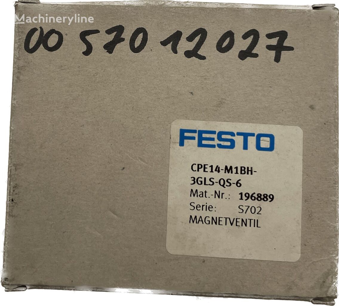 soupape pneumatique Festo Magnetventil CPE14-M1BH-3GLS-QS-6 pour matériel industriel