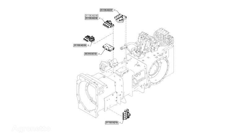 New Holland T6090 T6070 Zawór 450724A2 450724A2 Pneumatikventil für New Holland T6090 T6070