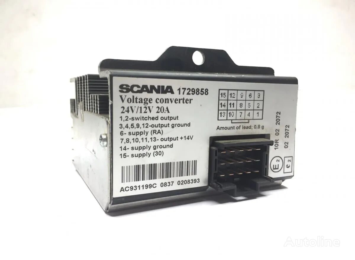 Convertor de tensiune 1729858 power inverter for Scania 24V/12V 20A truck