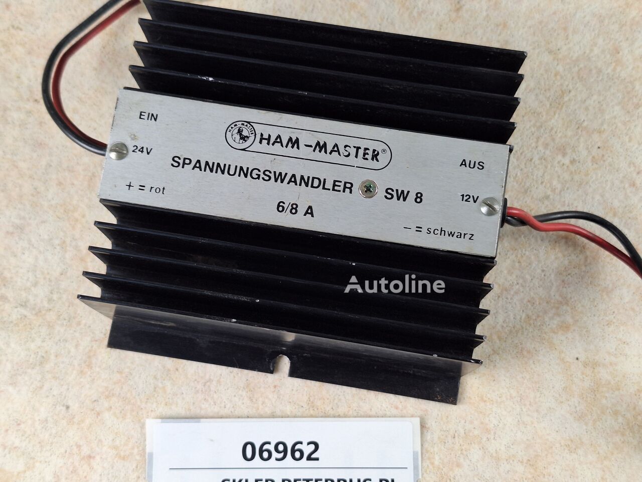 Venta de SW 8, HAM-MASTER 24-12 V inversor de corriente para autobús | Autoline AR SW 8, HAM-MASTER 24-12 V inversor de corriente para autobús - Autoline
