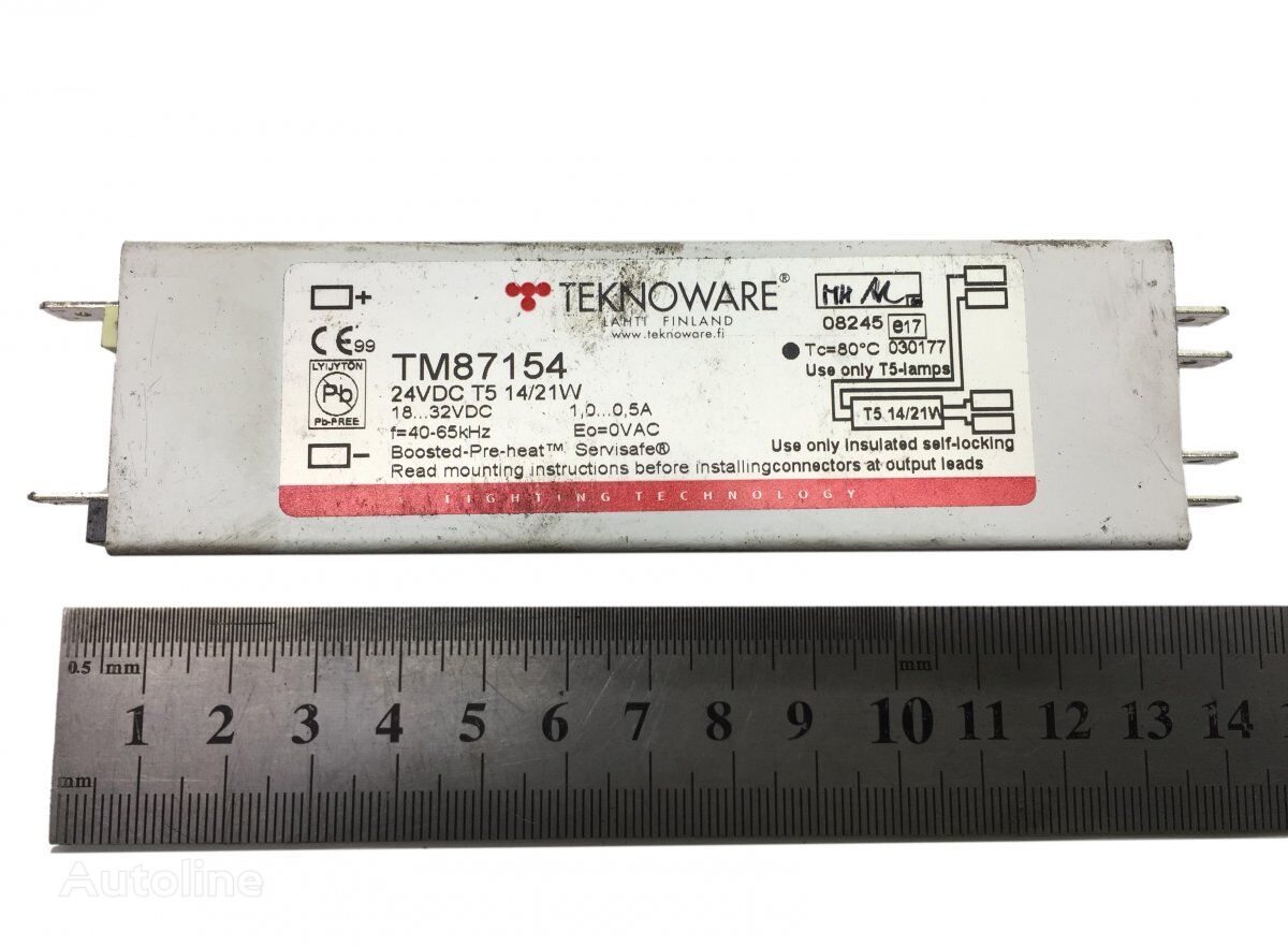 Teknoware B9 (01.02-) TM87154 inversor de corriente para Volvo B6, B7, B9, B10, B12 bus (1978-2011) autobús