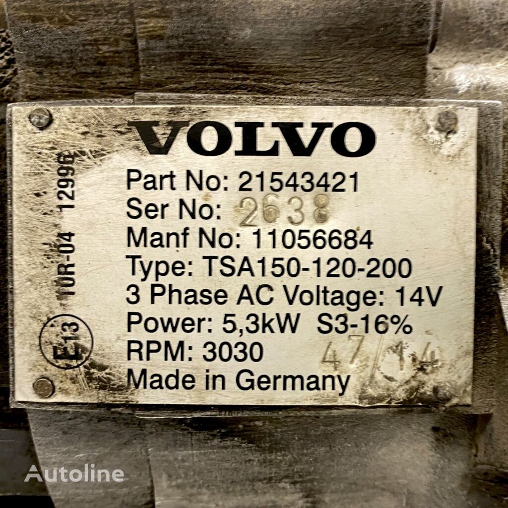 Volvo B8R (01.13-) power steering pump for Volvo B7, B8, B9, B12 bus (2005-)