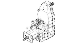приклучно вратило RE181906 за тркала трактор John Deere 7830