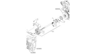 عمود سحب القوة 535.5mm 47398888 لـ جرار بعجلات New Holland  T6070