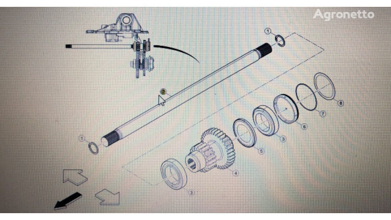 wał odbioru mocy Claas 00 do ciągnika kołowego Claas Arion 510 430-410 640-610