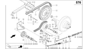 0007498850 pulley for Claas Lexion 580  grain harvester