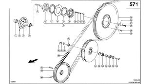 0006675453 pulley for Claas Lexion 560 grain harvester