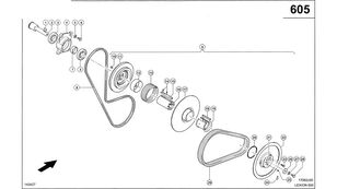 0007449400 polea para Claas Lexion 600  cosechadora de cereales