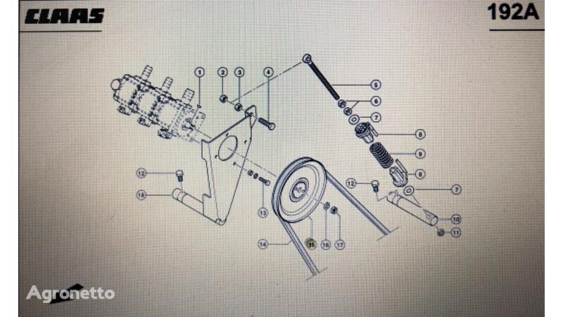 pulley for Claas Koło pasowe Mega 370-340 Nr katalogowy 000 544 214 0