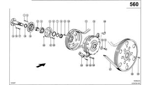 Claas 0002607500 pulley for Claas Lexion 600  grain harvester