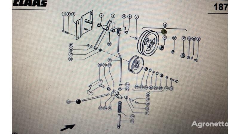 Claas 000 Riemenscheibe für Claas Mega 370-340 Getreideernter