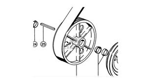 Claas Lexion 570 Koło Pasowe Napędu Młocarni 0006678670   00 0667 867  polea para Claas Lexion 570 cosechadora de cereales