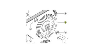 Claas Lexion 570 Koło Pasowe Napędu Oddzielania 0006674130   00 0667 4 polea para Claas Lexion 570 cosechadora de cereales