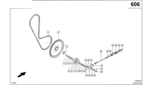 θεριζοαλωνιστική μηχανή Claas Lexion 600 για τροχαλία Claas Lexion 600 KOŁO PASOWE  0006288950 (Napęd dmuchawy, 3. stopień)