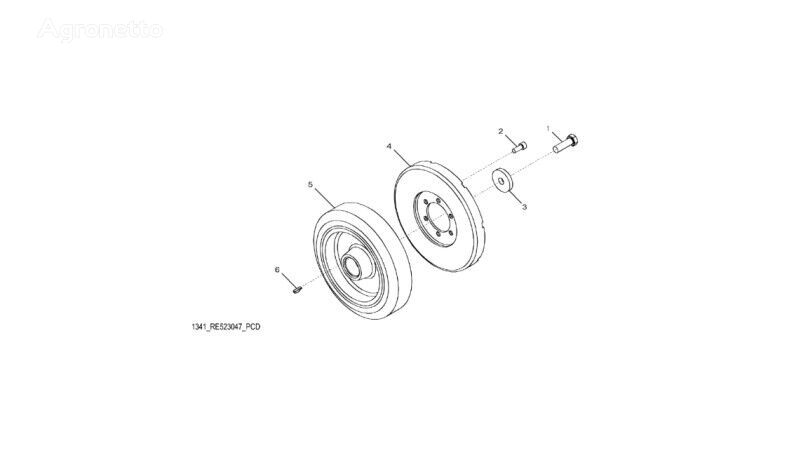 John Deere RE520465 polea para John Deere 8345R tractor de ruedas