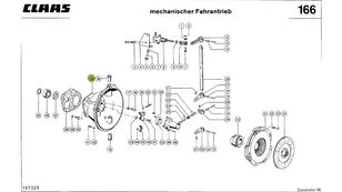 Claas Lexion 580 hububat hasat makinesi için Massey Ferguson 0007686590 kasnak