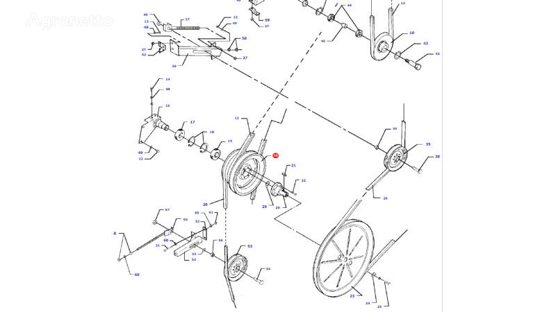 Massey Ferguson Massey Fergusson MF 30 D28784019 remskive