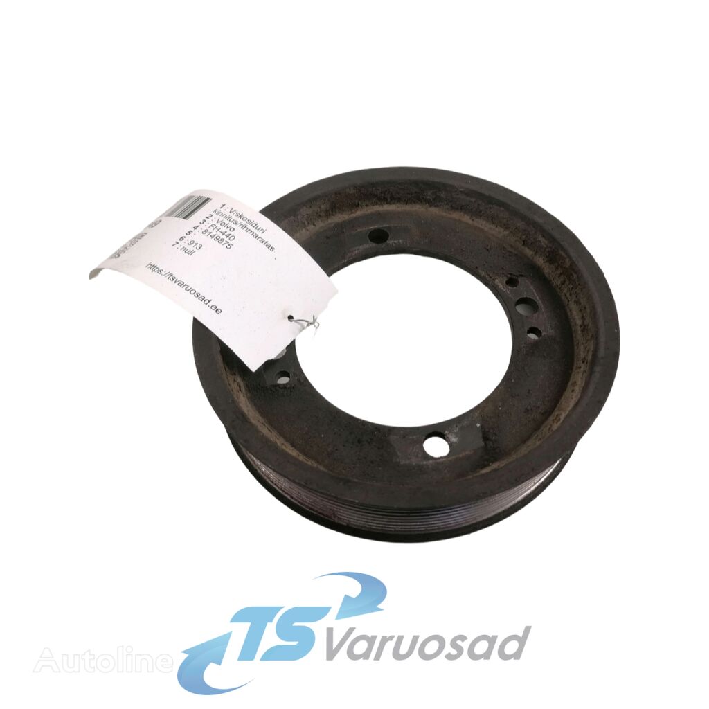 Poulie Volvo Viscous clutch mounting / pulley 8149875 pour tracteur routier Volvo FH-440 - Autoline