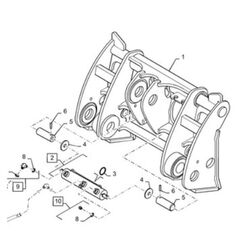 Case 47721073 47721073 enganche rápido para Case 721F 721G cargadora de ruedas