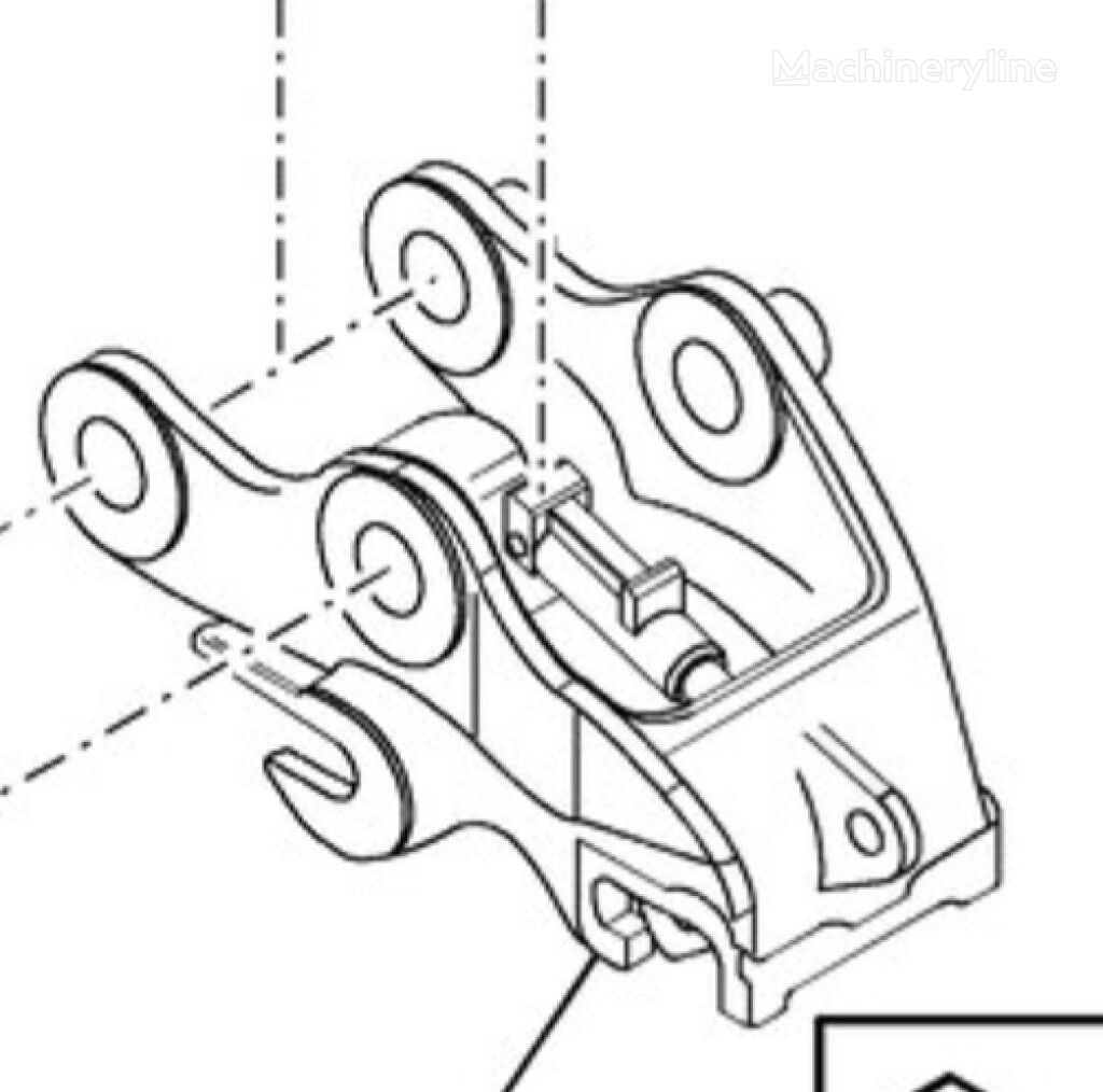 Case 48194886 48194886 quick coupler for Case CX500D CX470D excavator - Machineryline