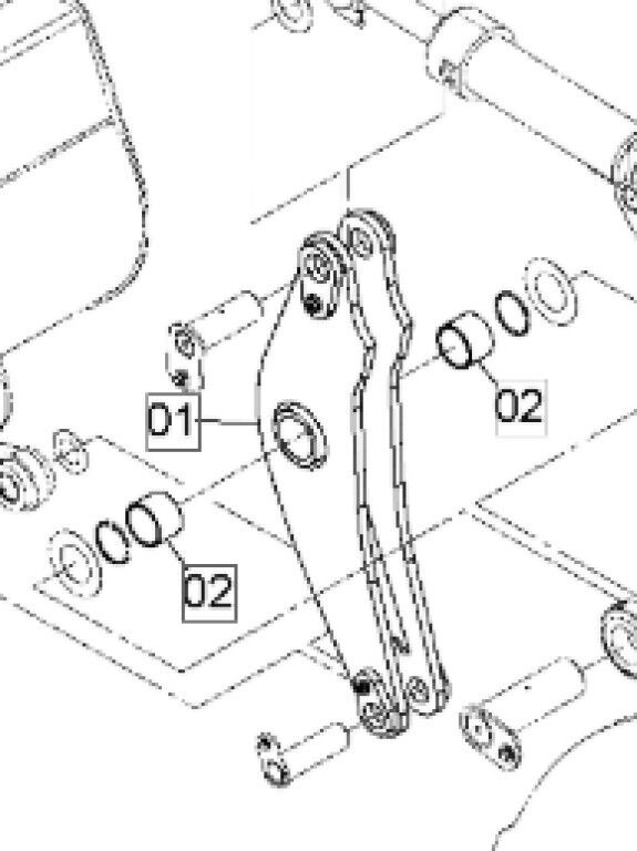 Attache rapide Hitachi YA60073964 pour chargeuse sur pneus Hitachi ZW180-7 - Machineryline