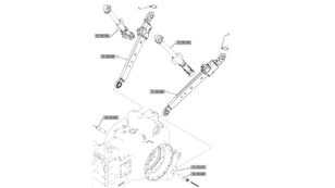 New Holland T6090 T6070 Ramię podnośnika 47137109 47137109 quick coupler for New Holland T6090 T6070 wheel tractor