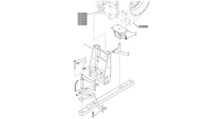 New Holland T6090 T6070 Zaczep 42mm hd, 311mm l 87306344 87306344 quick coupler for New Holland T6090 T6070 wheel tractor