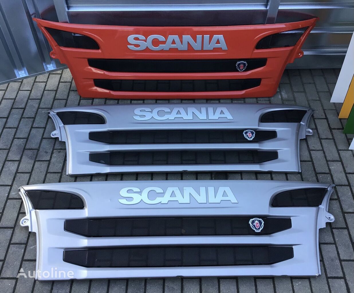 Scania radiator grille for truck tractor