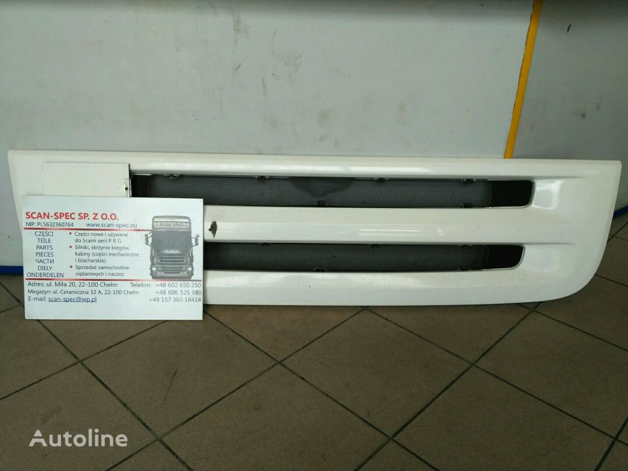 شبكة المبرد Scania Atrapa Grill 1536807 لـ السيارات القاطرة Scania 2004-2009 P R