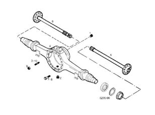 essieu arrière 42532869 pour camion IVECO EuroTech (MP)